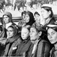 Women from Central Asia who “came to Moscow after the spring to study Communist principals and women’s emancipation” with Lenin’s widow. Photo via AP Images.